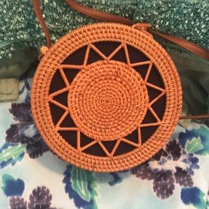 Poppy & Sage Straw Bag